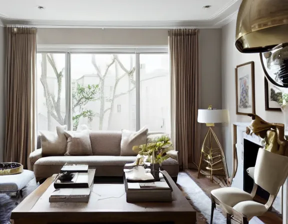 Image similar to apartment designed by nate berkus, muted neutral colors