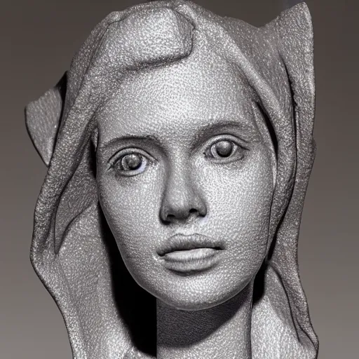 Image similar to amouranth sculpture, high detail