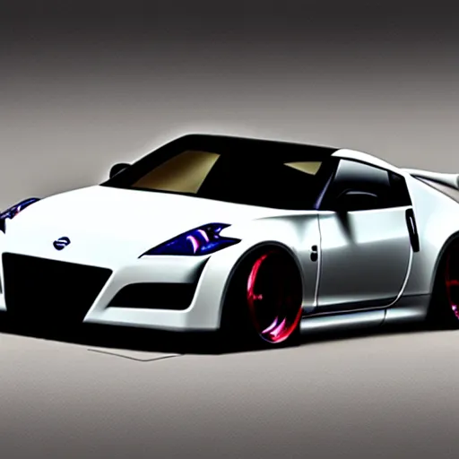 Image similar to a supercar based on the nissan 3 7 0 z and acura nsx! by ash thorp