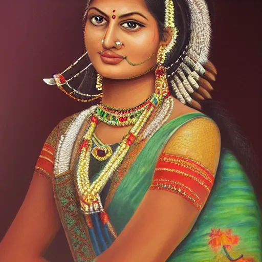 stunning portrait of indian princess | Stable Diffusion | OpenArt