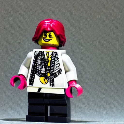 Image similar to Kurt cobain lego figure