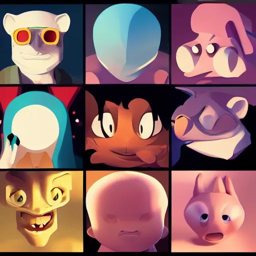 Prompt: face icon stylized minimalist pinky and the brain, loftis, cory behance hd by jesper ejsing, by rhads, makoto shinkai and lois van baarle, ilya kuvshinov, rossdraws global illumination