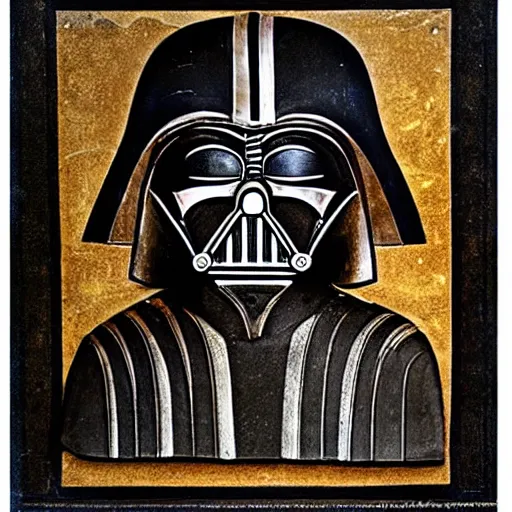 Prompt: darth vader, ancient egyptian art