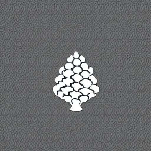 Prompt: coorperate logo romanesco simple illustrator stencil on white background