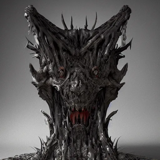 Image similar to monster graveyard chair, portrait of daemons, beings of astonishing structure, high detail, cinematic, cgsociety 8k