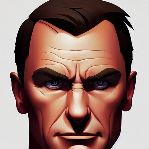 Image similar to face icon minimalist james bond, loftis, cory behance hd by jesper ejsing, by rhads, makoto shinkai and lois van baarle, ilya kuvshinov, rossdraws global illumination