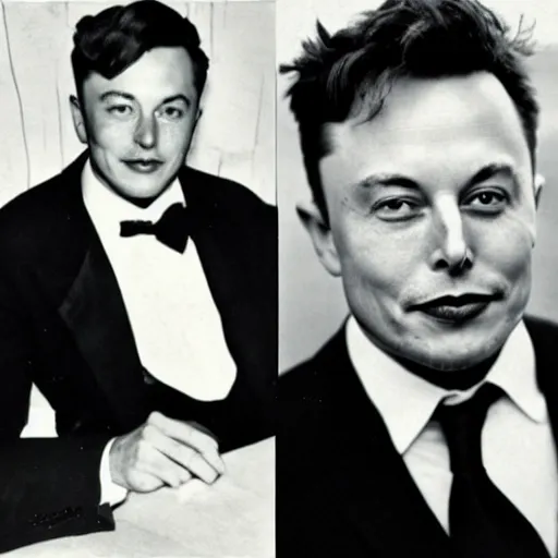 Prompt: elon musk 1 9 0 0 s photo