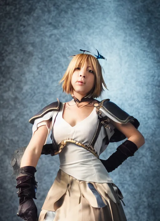 Image similar to a full portrait photo of real - life zidane final fantasy ix character, f / 2 2, 3 5 mm, 2 7 0 0 k, lighting, perfect faces, award winning photography.