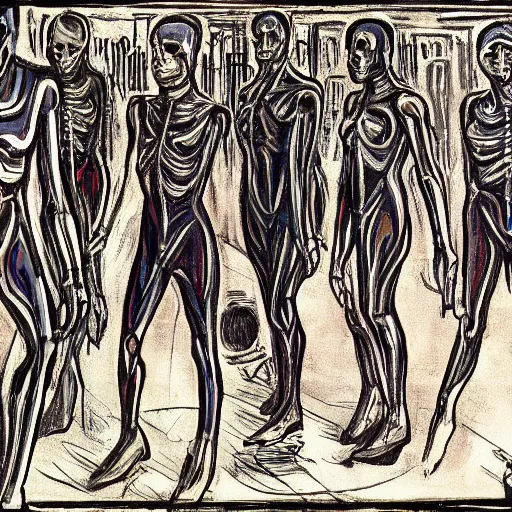 Image similar to cyborgs by munch