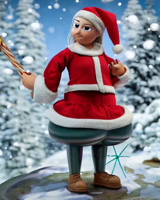 Prompt: highly detailed closeup, portrait of a tin toy santa greta thunberg as hermione granger, bikini, depth of field, fashion photoshoot by nicoletta ceccoli, mark ryden, lostfish, dan decarlo, bob clampett, max fleischer, breathtaking, detailed and intricate snowenvironment, 8 k resolution, hyperrealistic, octane render