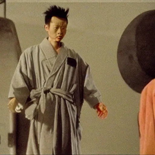 Image similar to film still from 鉄 男 tetsuo 1 9 8 9