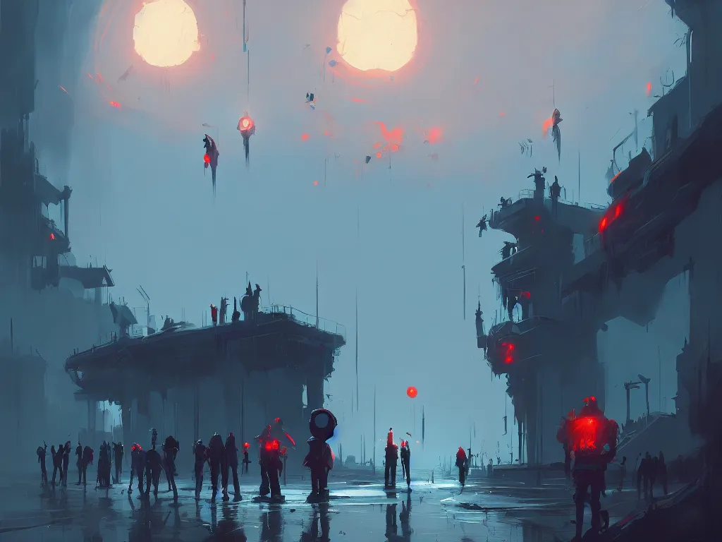 Image similar to horror painting of judgment day, artstation, by atey ghailan, ismail inceoglu, michal lisowski