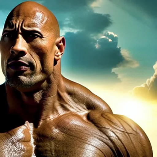 Prompt: Dwayne the rock Johnson plays the Incredible Hulk in new ultra hd movie, IMAX