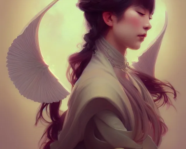 Image similar to photography of hsiao - ron cheng, deep focus, d & d, fantasy, intricate, elegant, highly detailed, digital painting, artstation, concept art, matte, sharp focus, illustration, hearthstone, art by artgerm and greg rutkowski and alphonse mucha