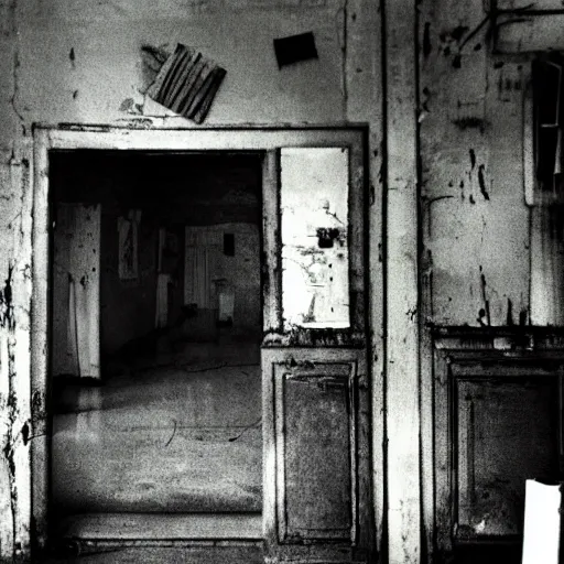 Prompt: a photo of a nostalgic, melancholic liminal space, creepy, memory