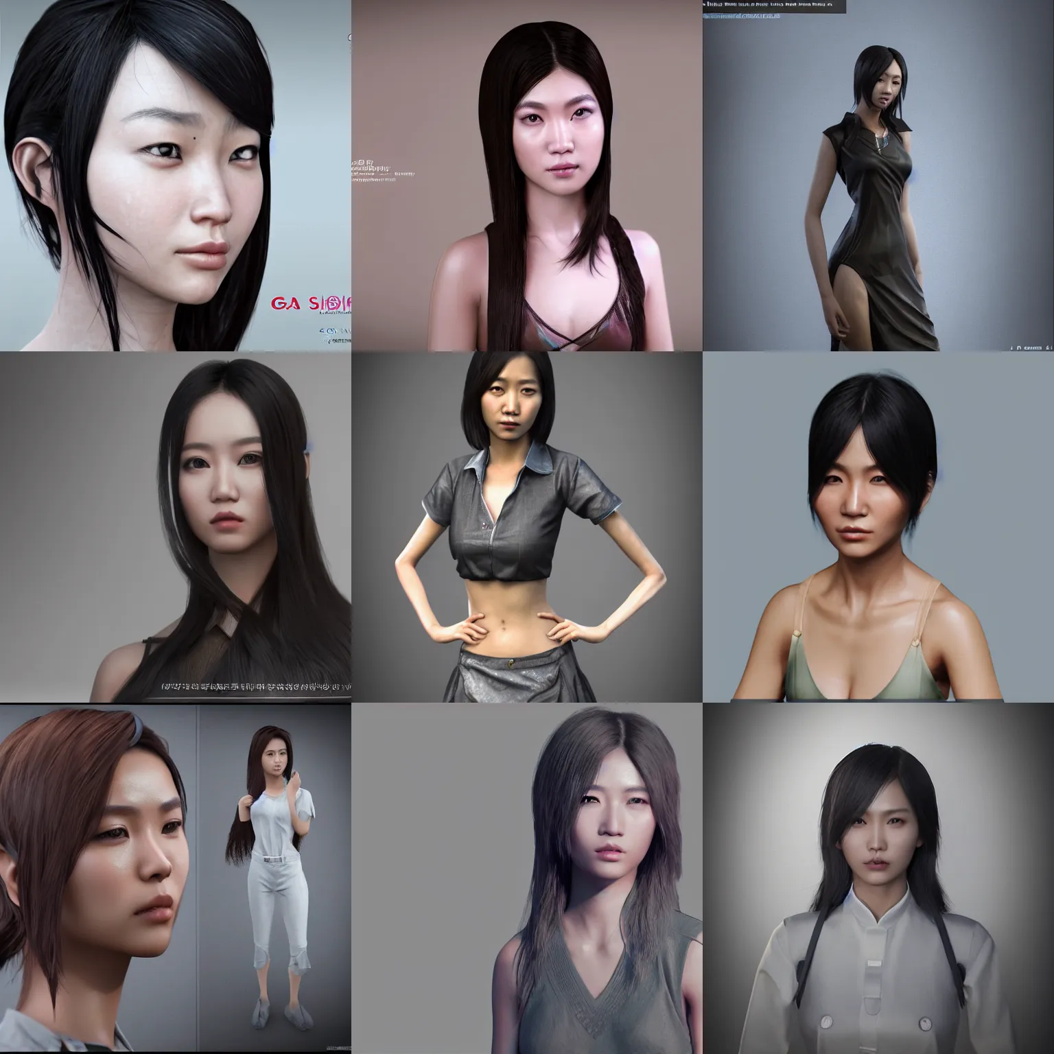 Prompt: asian female model, cg society contest winner, detailed, unreal engine