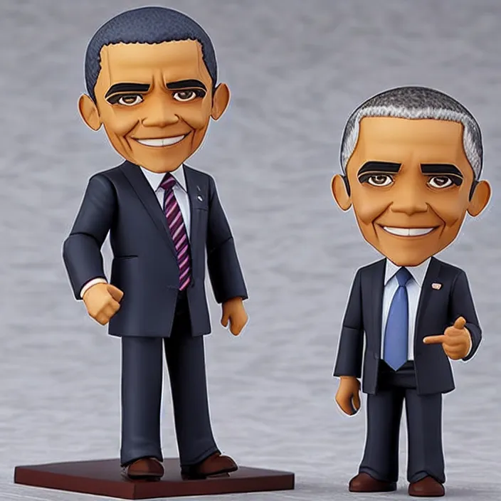 Image similar to Obama, An anime nendoroid of Obama, figurine, detailed product photo