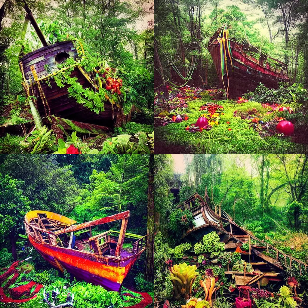 nostalgic-photograph-of-an-abandoned-pirate-ship-in-a-stable