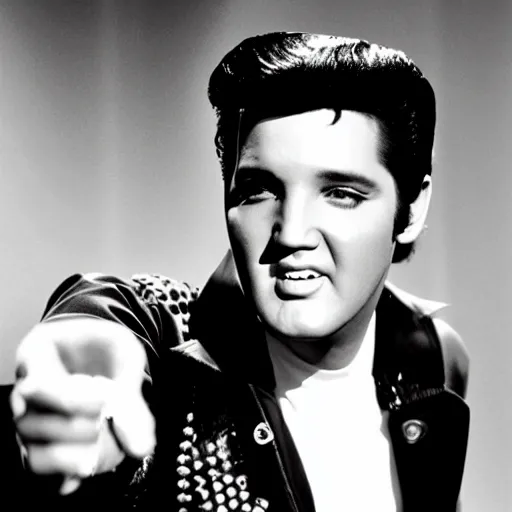 Prompt: Elvis Presley on tiktok
