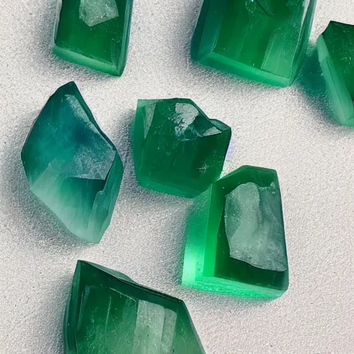 Image similar to green fluorite crystals