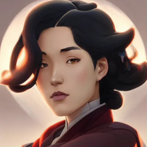 Prompt: Portrait of Asami Sato, Legend of Korra, intricate, elegant, highly detailed, digital painting, artstation, concept art, smooth, sharp focus, illustration, art by artgerm and greg rutkowski and alphonse mucha