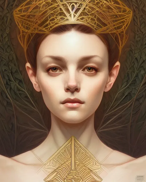 Image similar to symmetry portrait from stuio ghilbli, forest, intricate, elegant, highly detailed, digital painting, artstation, concept art, smooth, sharp focus, illustration, art by artgerm and greg rutkowski and fra angelico and alphons mucha