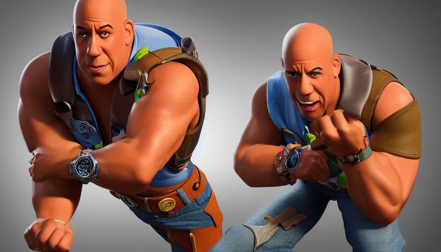 Image similar to Vin Diesel is Woody from Toy Story, hyperdetailed, artstation, cgsociety, 8k