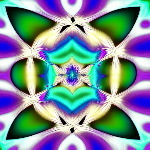 Prompt: Fractal Artwork in the style of Missy Gainer, deviantart