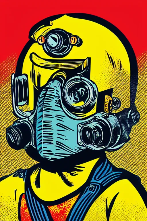 Image similar to fallout 7 6 retro futurist illustration art by butcher billy, sticker, colorful, illustration, highly detailed, simple, smooth and clean vector curves, no jagged lines, vector art, smooth andy warhol style