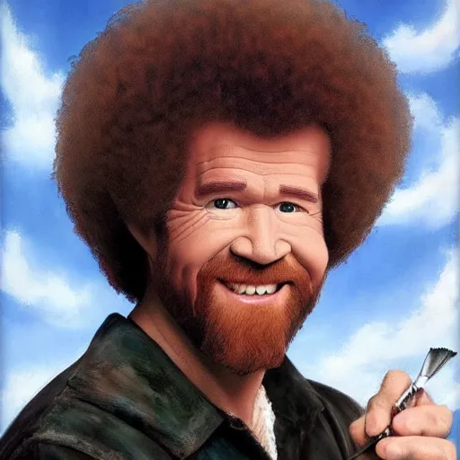 Prompt: bob ross painting hell very detailed 4 k detailed super realistic