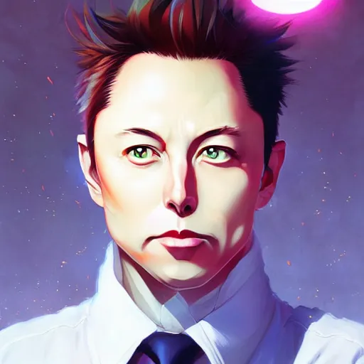 Prompt: anime portrait of elon musk as an anime cat girl by Stanley Artgerm Lau, WLOP, Rossdraws, James Jean, Andrei Riabovitchev, Marc Simonetti, and Sakimichan, trending on artstation