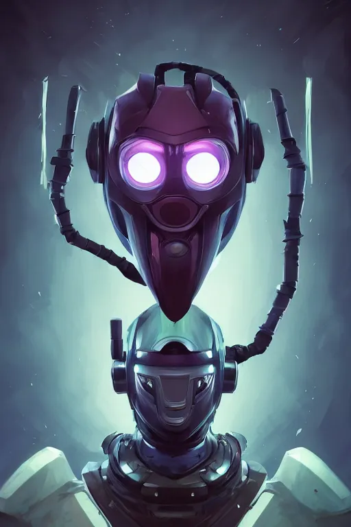 Image similar to epic mask helmet robot ninja portrait stylized as fornite style game design fanart by concept artist gervasio canda, behance hd by jesper ejsing, by rhads, makoto shinkai and lois van baarle, ilya kuvshinov, rossdraws global illumination radiating a glowing aura global illumination ray tracing hdr render in unreal engine 5