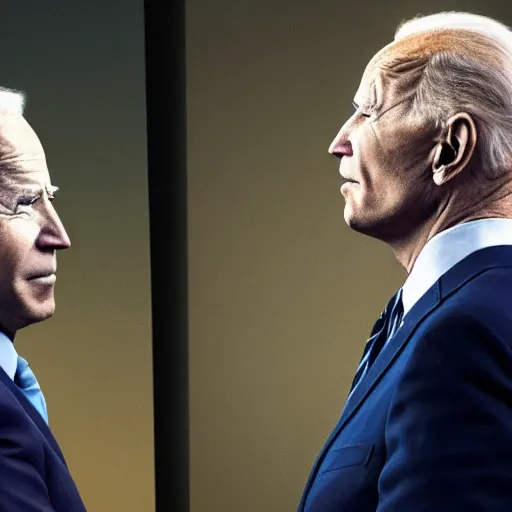 Prompt: hyperealistic, HD, 4k photograph of Joe Biden and Walter White