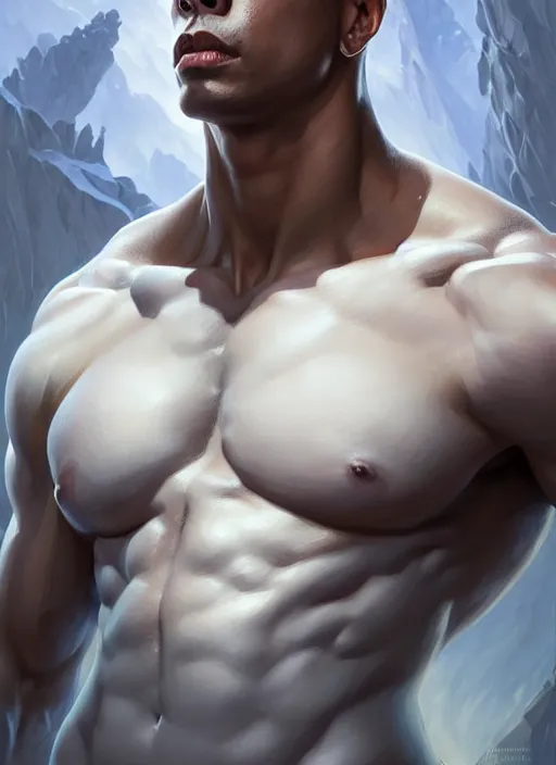 Image similar to portrait of aggressive mariano diaz mejia, d & d, muscular! white, fantasy, intricate, elegant, highly detailed, digital painting, artstation, concept art, smooth, sharp focus, illustration, art by artgerm and greg rutkowski and alphonse mucha