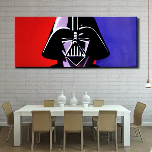 Image similar to darth revan depicted in an anciet wall painting, 8k render, realistic,