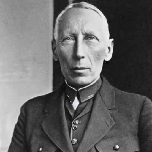 Prompt: Ernst Junger in 1918