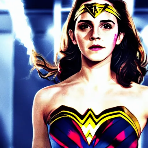 Image similar to Emma Watson as Wonder Woman