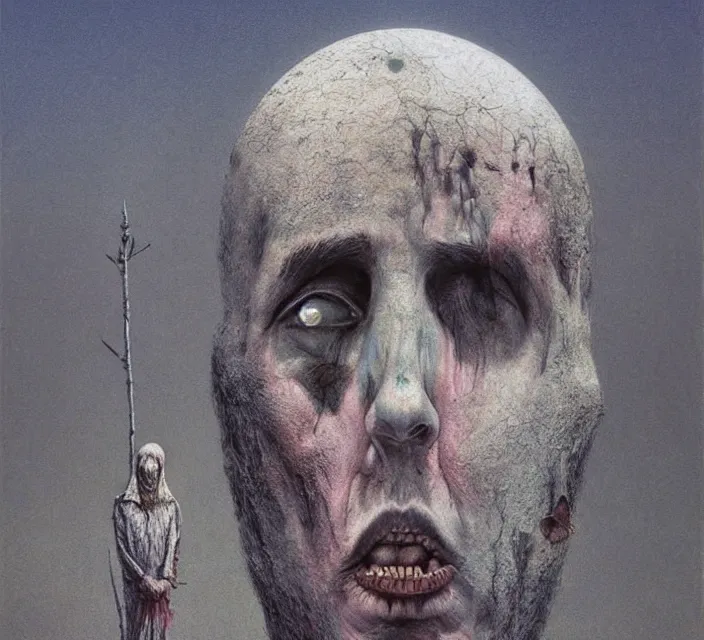 Prompt: moon made from thousands corpses of Nicolas Cage, gothic, surreal, Warhammer, colorful, highly detailed, artstation, digital art by zdislav beksinski and wayne barlowe