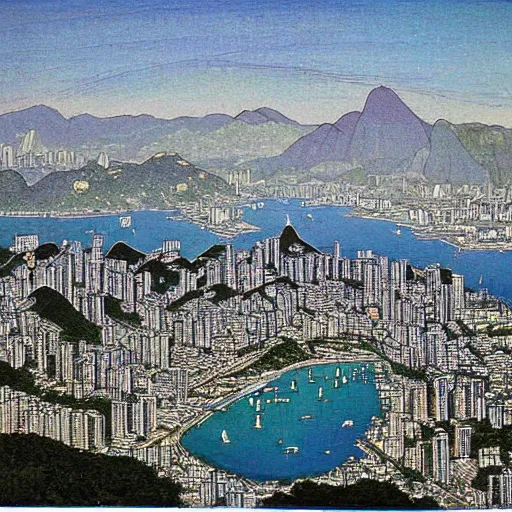 Image similar to Rio de Janeiro by Amano Yoshitaka