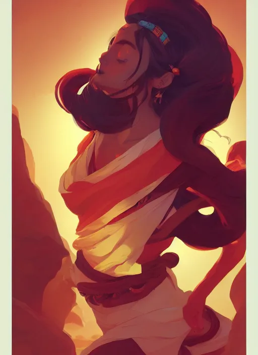 Prompt: Ancient Tibetan Book, in the Style of Artgerm and Charlie Bowater and Atey Ghailan and Mike Mignola, vibrant colors and hard shadows and strong rim light, Comic Cover Art, plain background, trending on artstation