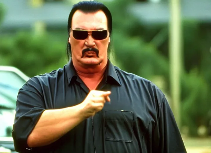 Image similar to steven seagal as julian in a still from the tv show trailer park boys (2001)