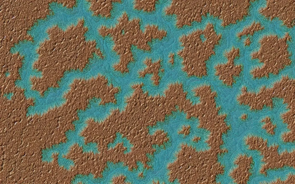 Prompt: a topographical map of a new strange new earth like world, fractal terrain very detailed with lakes, forests, mountains, deserts and other terrain types