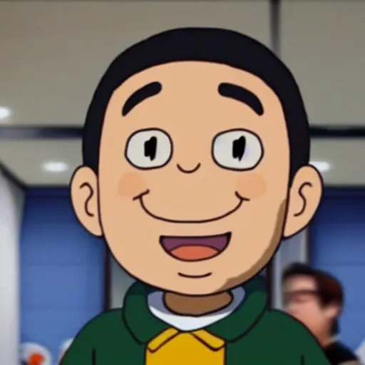 Prompt: photorealistic image of crayon shin chan as a human