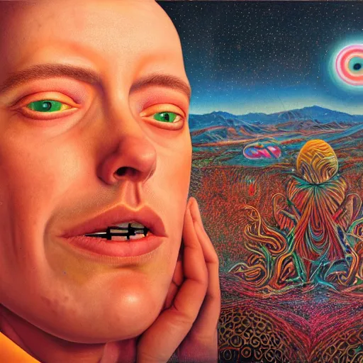 Image similar to oh god i don't know i am just tired. masterpiece. accidentally tripping on dmt and acid, psychedelic experience, overwhelming psychosis of self realization and burning awakening, ultra high definition, unreal engine 5, hyperrealism, masterpiece composition, by casey weldon, barclay shaw 8 k photorealistic