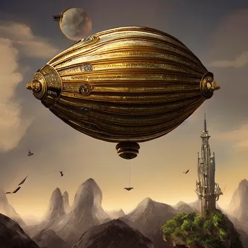 Prompt: enormous flying skydocks!! in a gigantic faberge egg, sky!!!, steampunk, aetherpunk, fantasy art, unreal engine,