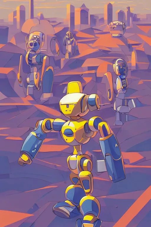 Image similar to metabots medabots medarotto medarot robot minimalist comics, behance hd by jesper ejsing, by rhads, makoto shinkai and lois van baarle, ilya kuvshinov, rossdraws global illumination ray tracing hdr radiating a glowing aura