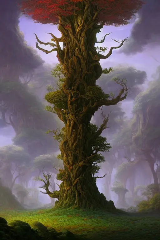 Image similar to a beautiful digital illustration painting of a detailed roots, fantasy druid realm by benoit b. mandelbrot, steven belledin, martin johnson heade, lee madgwick, caspar david friedrich, and david rios ferreira. 8 k resolution trending on artstation concept art digital illustration