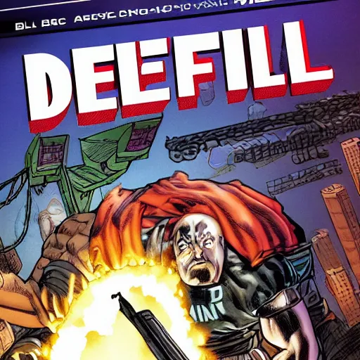 Image similar to Bin Diesel as a comic book hero fighting off evil,, 4k, comic book cover