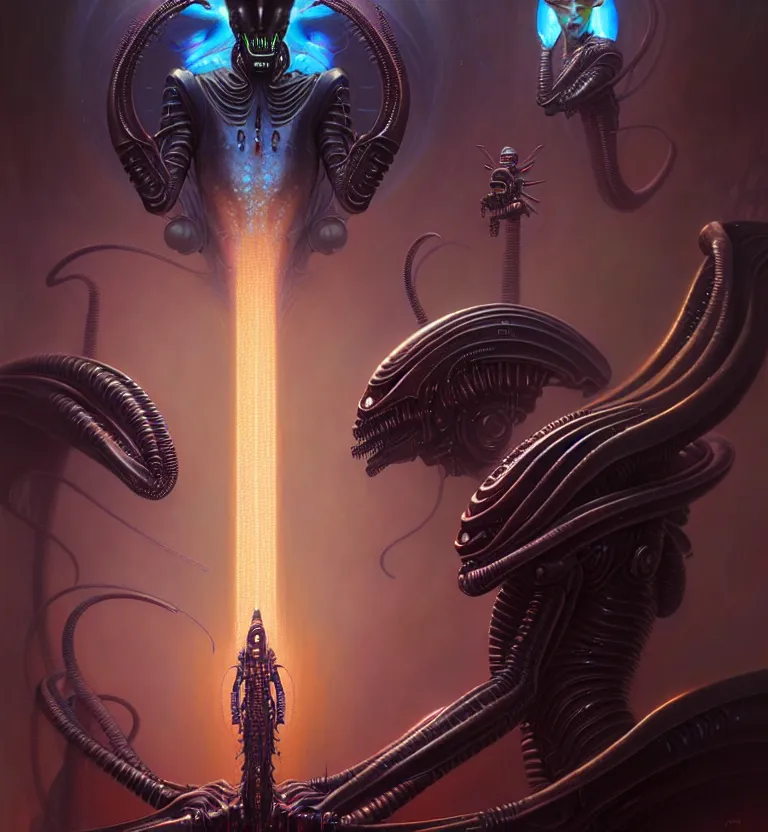 Prompt: gemini fantasy alien character portrait, ultra realistic, wide angle, intricate details, blade runner artifacts, highly detailed by peter mohrbacher, wayne barlowe, boris vallejo, hajime sorayama aaron horkey, gaston bussiere, craig mullins