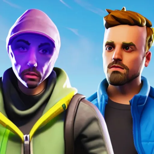 Image similar to jesse pinkman in fortnite